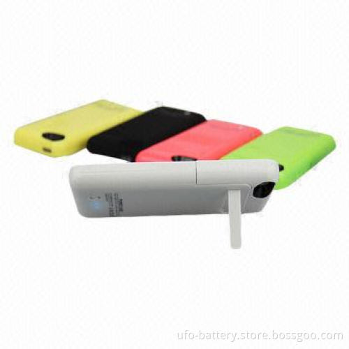 Portable Power Bank Cases for iPhone 5S/C with 2,200mAh Capacity, 136 x 63 x 14mm Dimensions